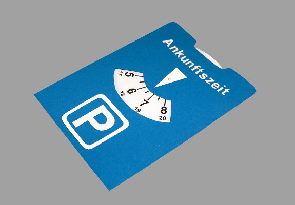 Parkscheibe selbst basteln – Vorlage