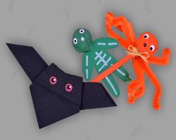 Bild von Halloween Lutschern samt Fledermaus von DAoCFrEak