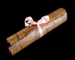 Bild von einer Rolle aus Papyrus