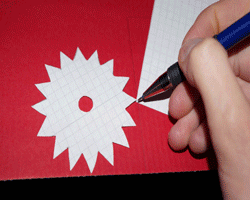 Bild von Bastelschritten für Papierkerze