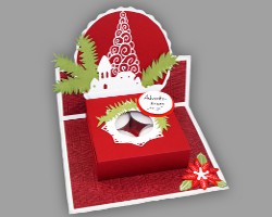 Weihnachtsdekoration aus Papier Bild einer Weihnachtsdeko aus Papier