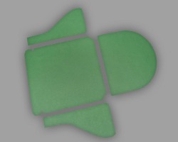 Papierelemente für das Grundgerüst Bild von Papierelementen für das äußere Grundgerüst des Adventskalenders