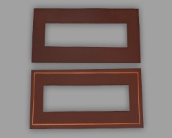 Grundgerüst Adventstablett Bild vom Grundgerüst des Adventstabletts