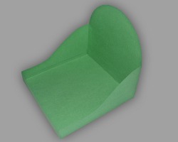 Grundform Papieradventskalender Bild von der grünen Grundform des Papieradventskalenders