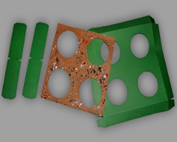 Becherhalterung für Adventstürchen Elemente für die Becherhalterung