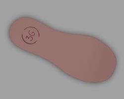 Schuhsohle mit Schuhgröße Bild von Schuhsohle mit Schuhgröße 36