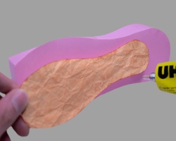 Ledersohle aus Papier Bild von Ledersohle aus Papier