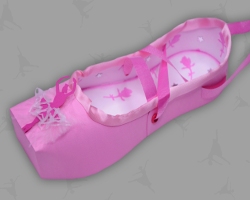 Rosafarbener Spitzenschuh Bild von rosafarbenem Spitzenschuh