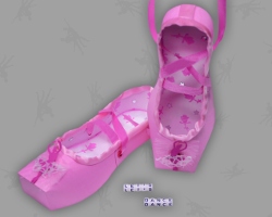 Hängende Ballettschuhe Ich habe meine Ballettschuhe an den Nagel gehängt