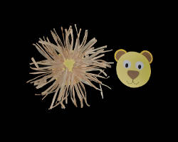 Bild von Löwenkopf aus Papier