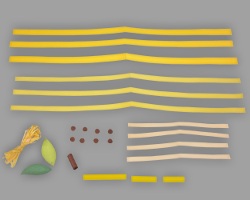 Papierstreifen für Birne Bild von Papierstreifen zum Basteln einer Birne