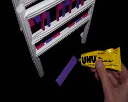 Bild vom Verzieren der Papierbrücke