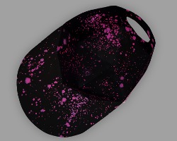 Baseball Cap aus Papier von unten Bild von Unterseite der Baseball Cap aus Papier
