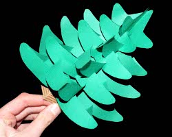 Bild von Papiertannenbaum