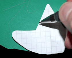 Bild vom Aufzeichnen des Weihnachtsbaums