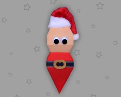 Bild von Nikolaus Christbaumkugel aus Papier