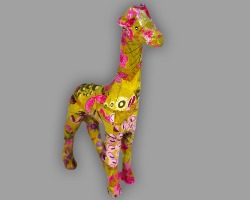Decoupage Giraffe Bild von gelber Decoupage Giraffe