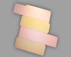 Elemente für Drehschachtel Bild von Metallicpapier-Elementen zum Basteln einer Drehschachtel