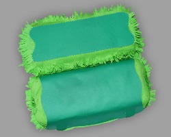 Bild von grün beklebtem Eierkarton