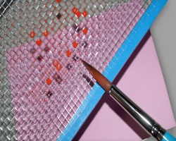 Gitter mit Pinsel Bild von Gitter mit Pinsel