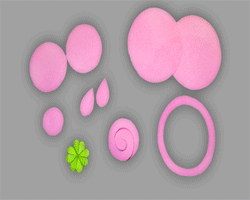 Bilder vom Basteln eines Glücksschweins