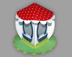 Bild vom Pilzhaus im Rohbau