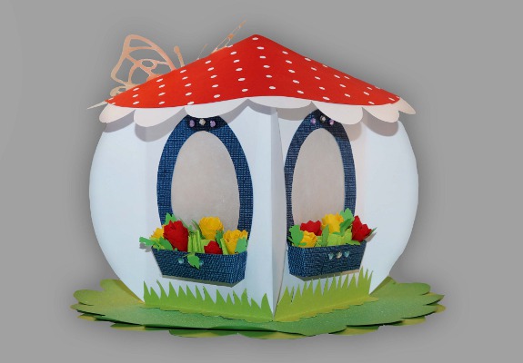 Bild von gebasteltem Fliegenpilz