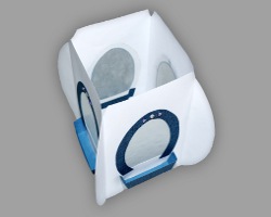 Papierhaus ohne Dach zusammenkleben