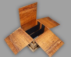 Bild von eingeklebten Blumenkarten