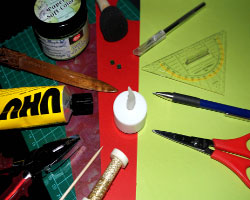 Bastelmaterial für Teelichtblume Bild von Bastelmaterial für Teelichtblume