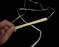 Bild von Bast mit Tonpapier