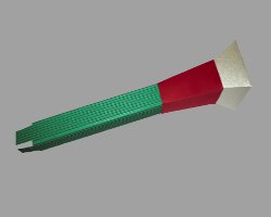 Bild vom Stiel eines Papierhammers