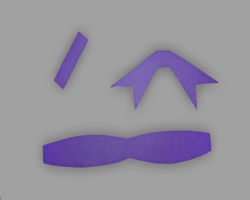 Bilder vom Basteln einer Papierschleife