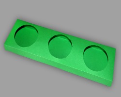 Bild von grünem Becherhalter aus Tonpapier