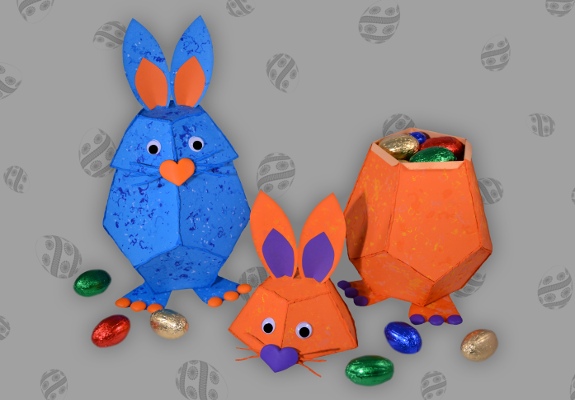 Geschenkverpackung für Ostern - Osterhasen in Eiform Bild von Geschenkverpackung für Ostern gebastelt von DAoCFrEak Fine-Art Künstlerin