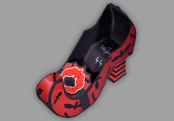 Hexenschuhe aus Papier Bild von Hexenschuhe aus Papier