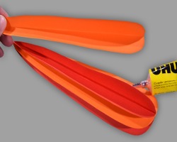 Bild vom Zusammenbau der Karotte aus Papier