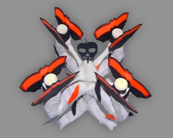 Bild eines Halloween Kerzenständers aus Papier