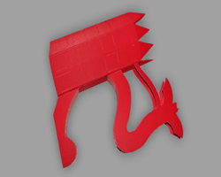 Bilder vom Zusammenbau des Grundgerüst des Kerzenständers