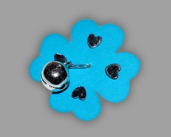 Verziertes Kleeblatt aus Tonpapier