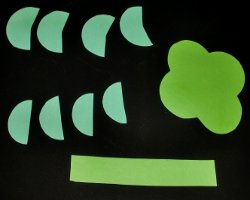 Bild von Bastelmaterial um einen Kaminkorb zu basteln