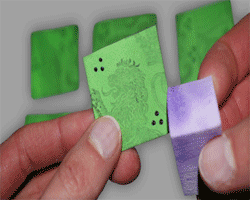 Einlegefächer des Koffers anfertigen Bilder vom Anfertigen der Einlegefächer