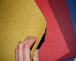 Bild von buntem Kokospapier