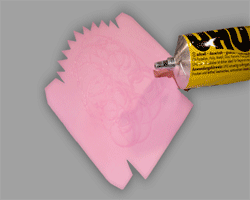 Bilder vom Kleben der Spiegelschublade