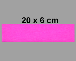 Streifen aus Krepppapier für ein Blütenblatt einer Papiertulpe Bild von rosafarbenem Krepppapier, zum Basteln eines Blütenblattes einer Papiertulpe