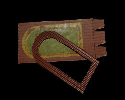 Bild von Fenster aus Transparentpapier