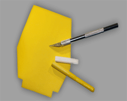 Bilder von Bügeltechnik mit Wachsmalkreide