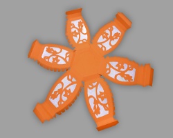 Aus Papierkreis wird eine Kugel Bild von einem Papierkreis aus dem eine Kugel wird