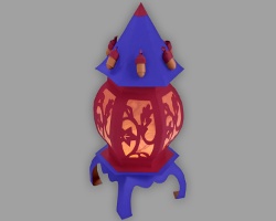 Orientalische Herbstlaterne aus Papier Bild von orientalischer Herbstlaterne aus Papier