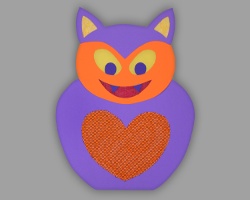 Vorderseite der Fledermaus aus Papier Bild von Vorderseite der Papierfledermauslaterne